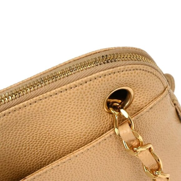 Chanel Beige Calfskin Shoulder Bag 125232 - Picture 7 of 10